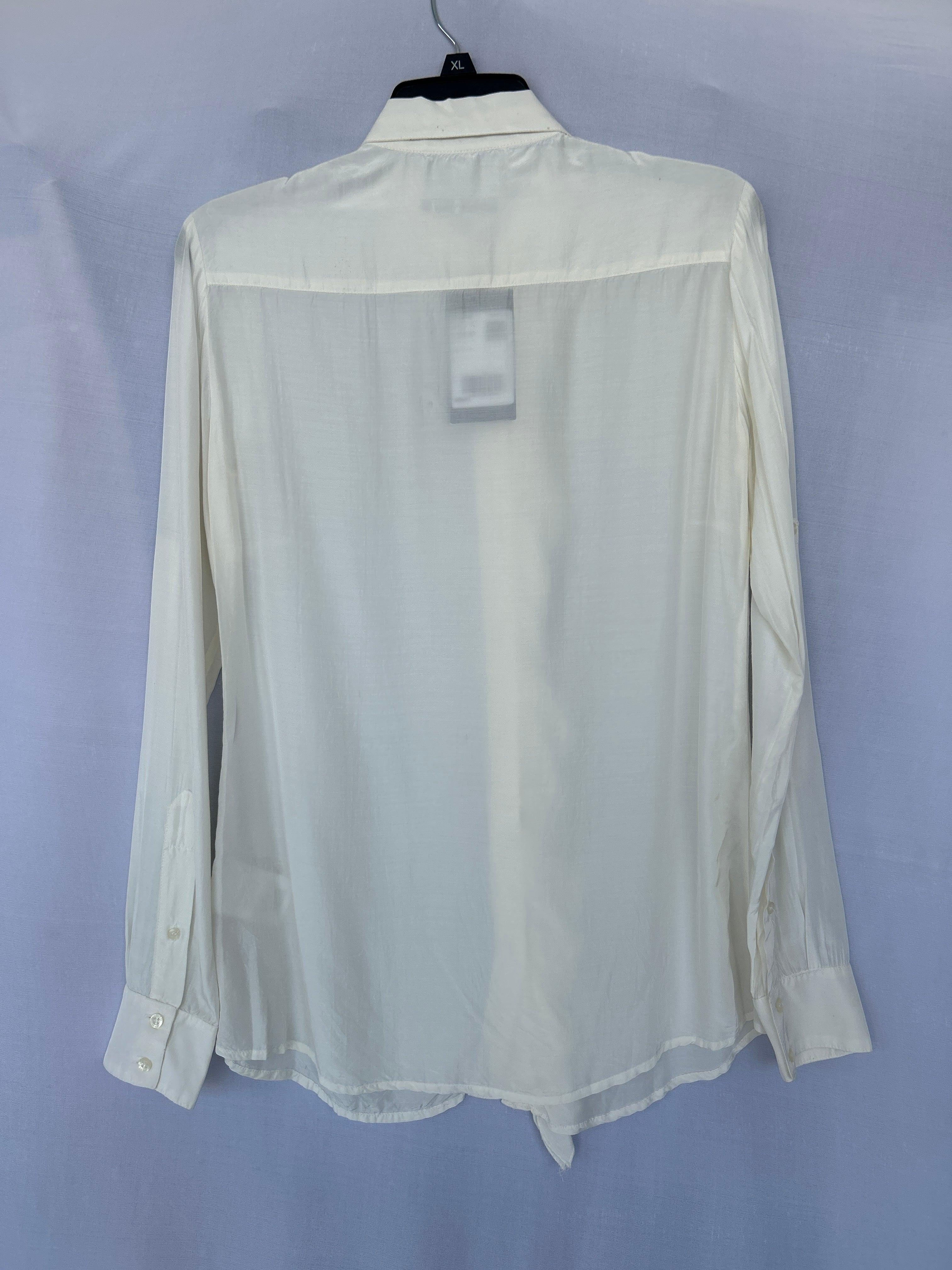 Chemise à manches longues blanche Col-02 564360 Trussardi pour femme