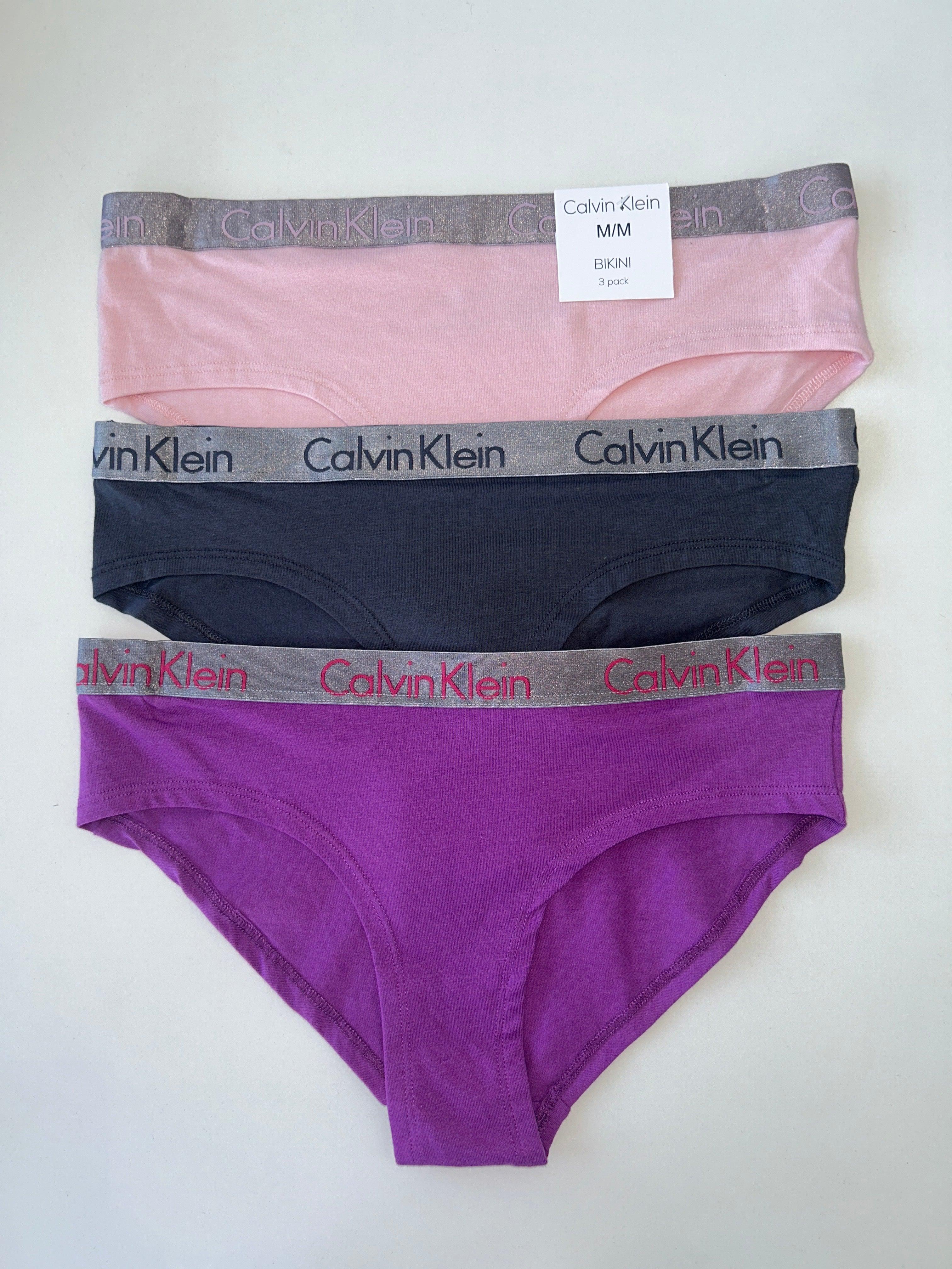 Lot de 3 culottes bikini M Calvin Klein