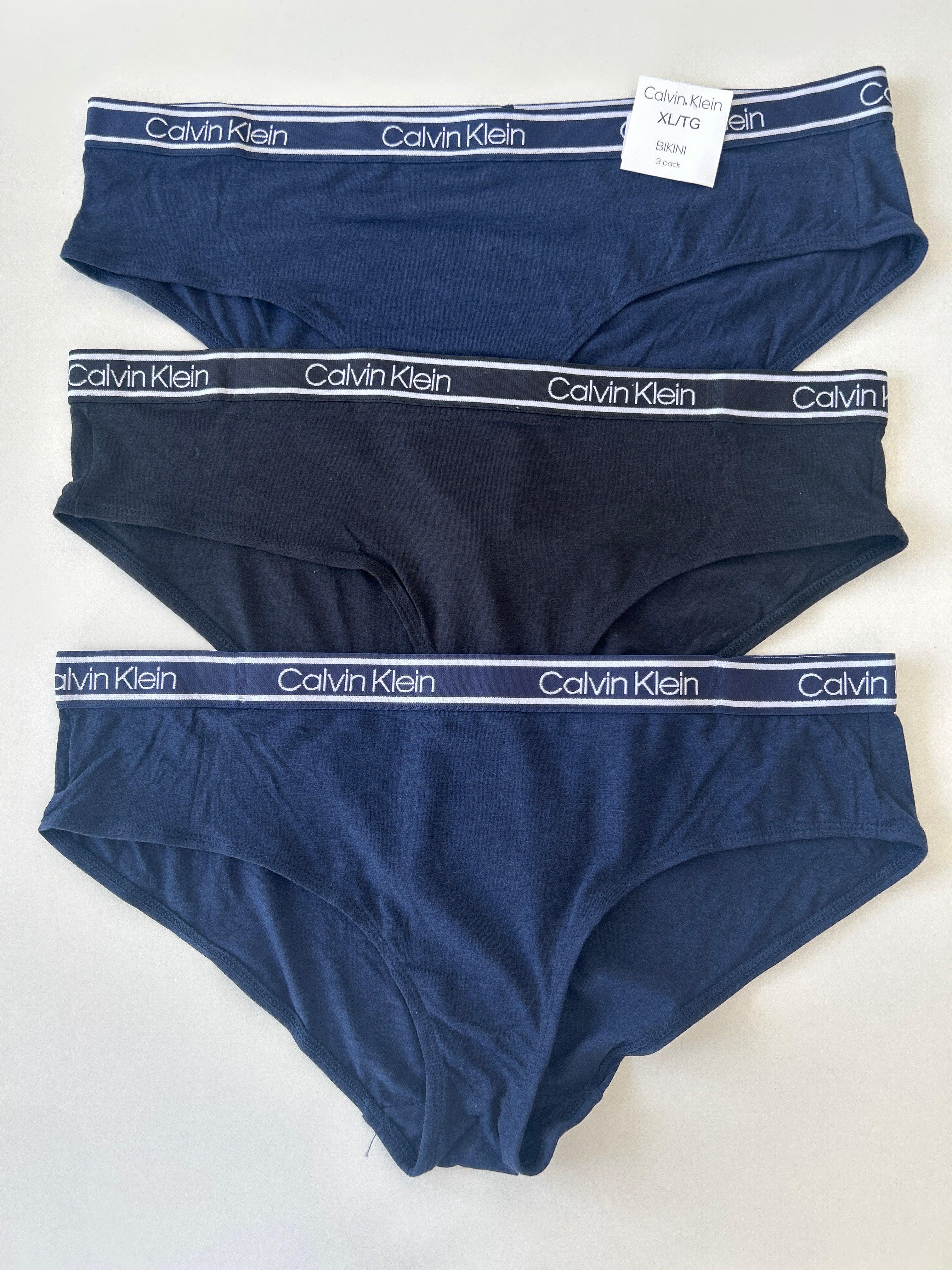 Lot de 3 culottes de bikini XL Calvin Klein