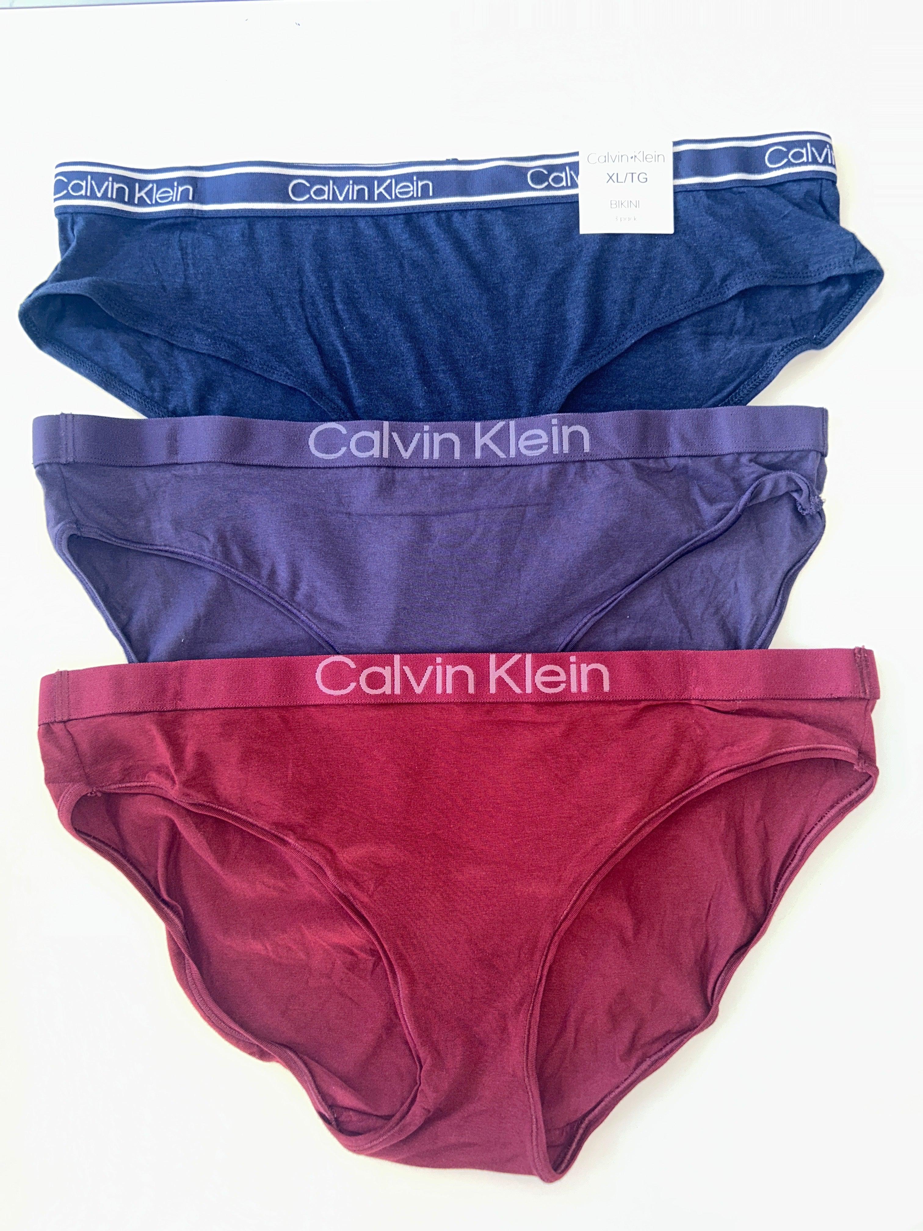 Lot de 3 culottes de bikini XL Calvin Klein
