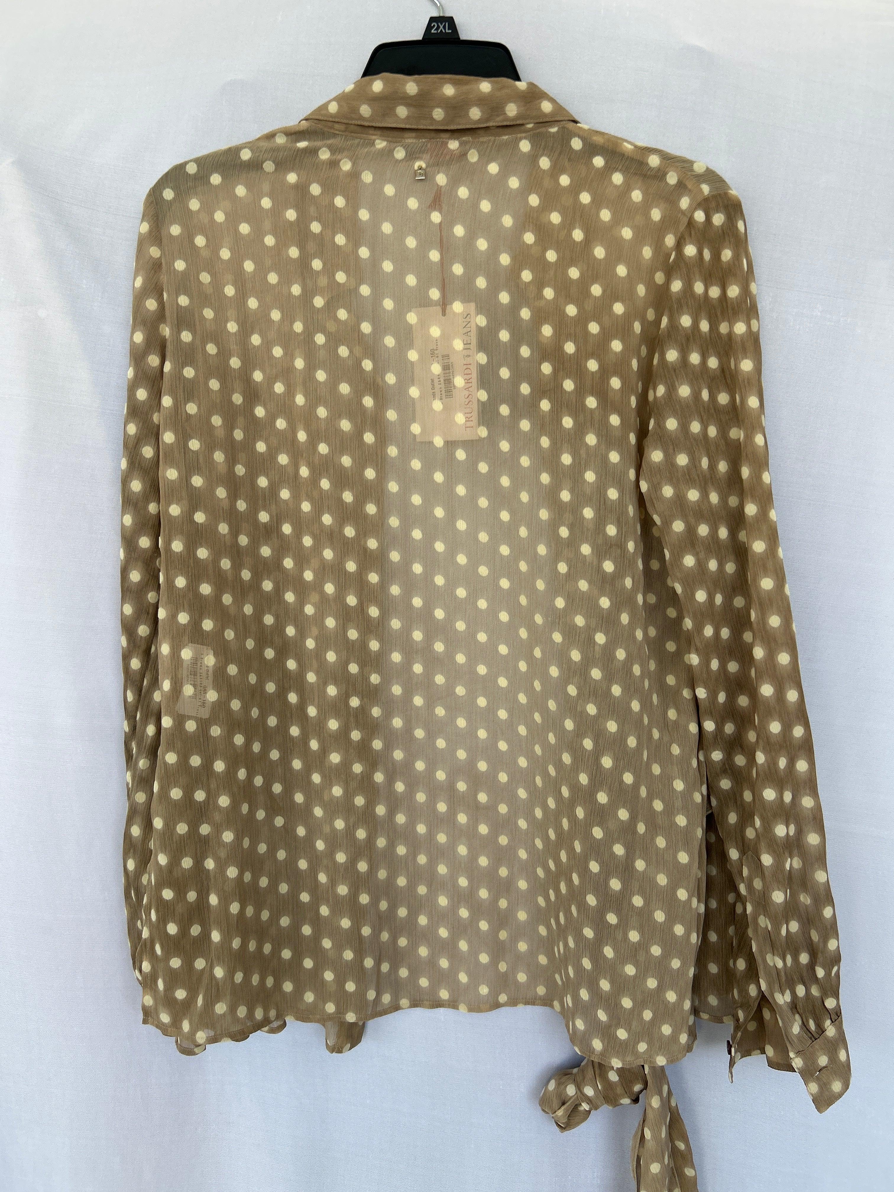 Brown 564502 Col-61 Trussardi Women Open Long Sleeve Shirt