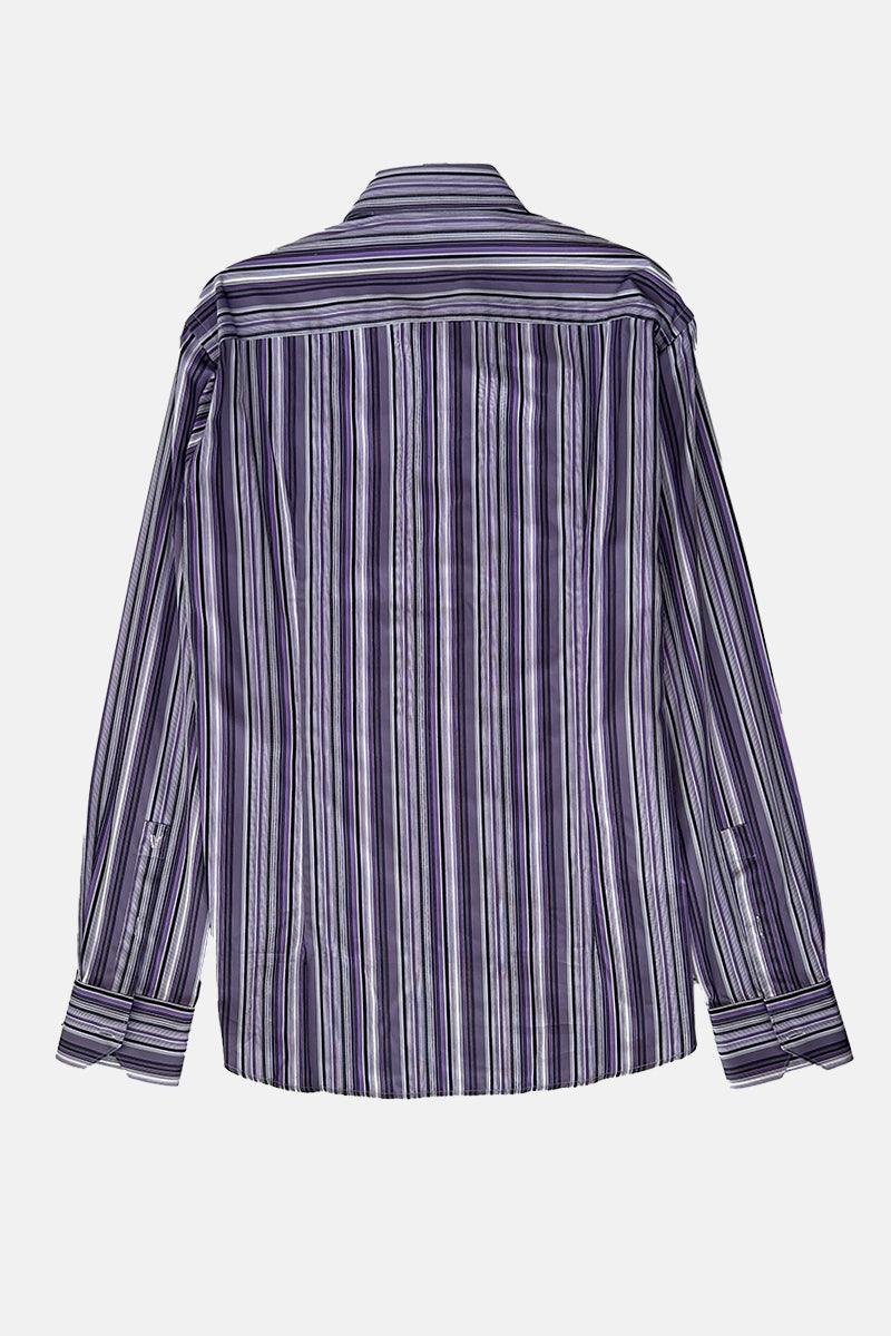 Chemises pour hommes VERSACE violettes et noires