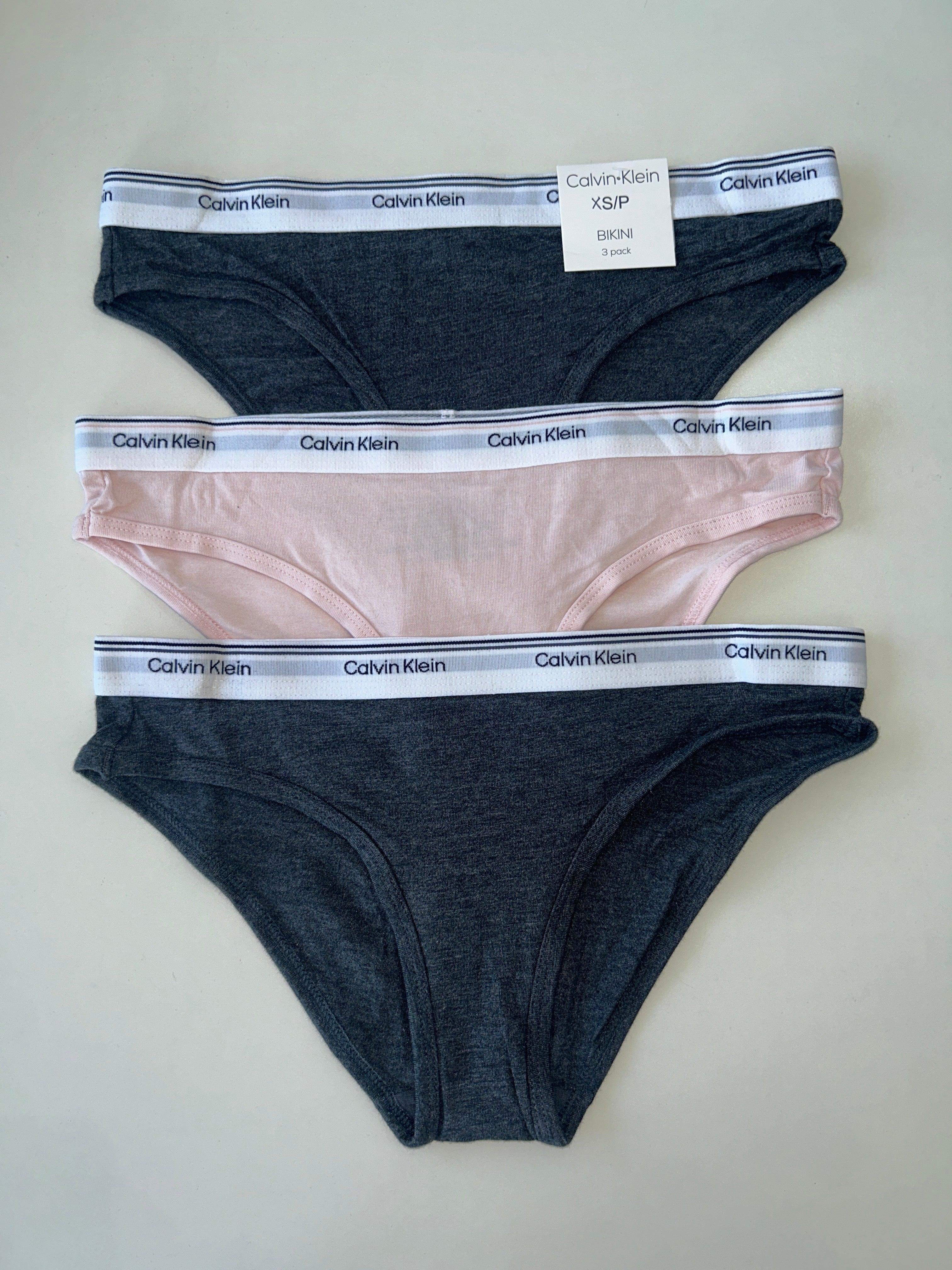 Lot de 3 culottes de bikini XS Calvin Klein