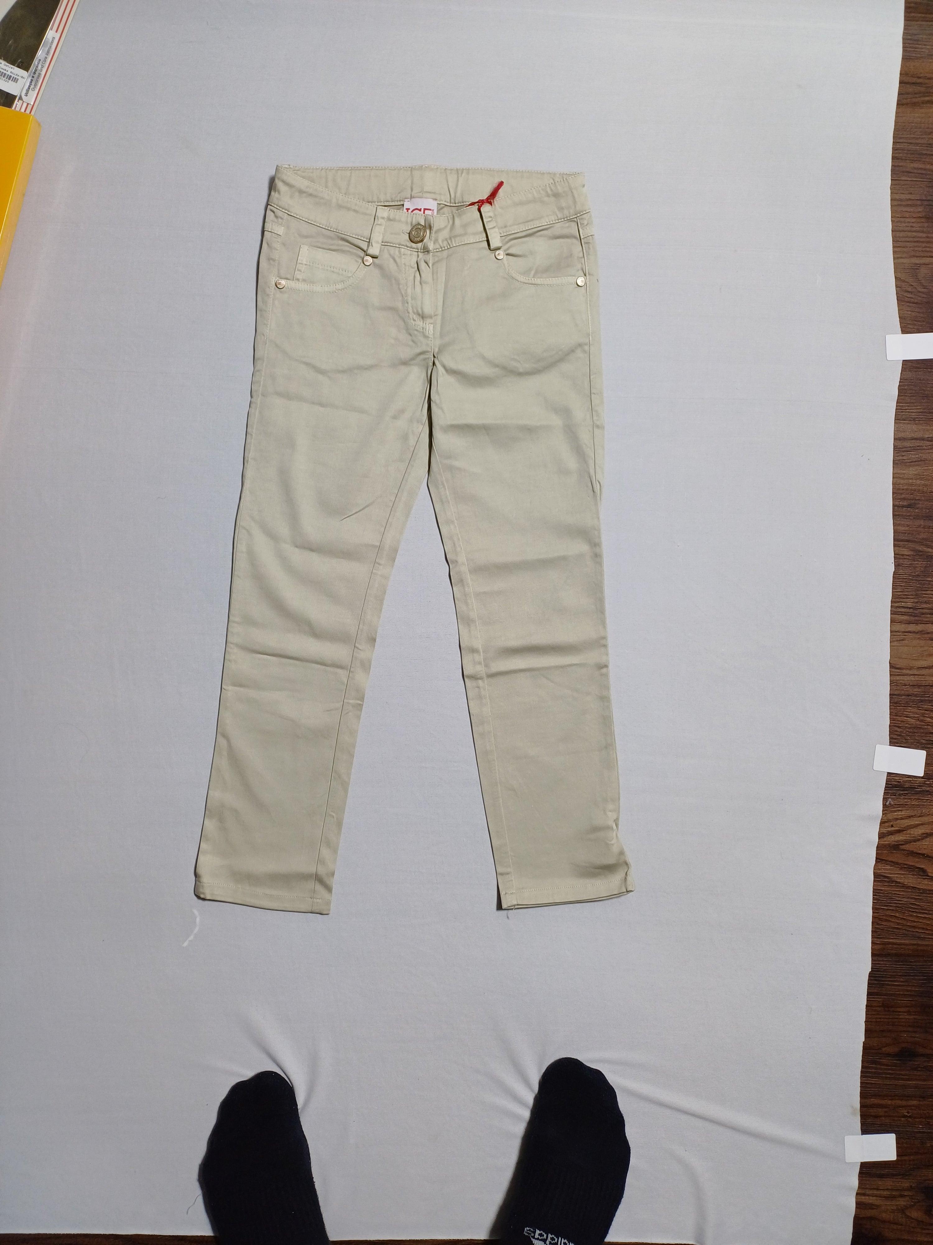 PANTALON FILLE ICEBERG BEIGE-6Y PL02