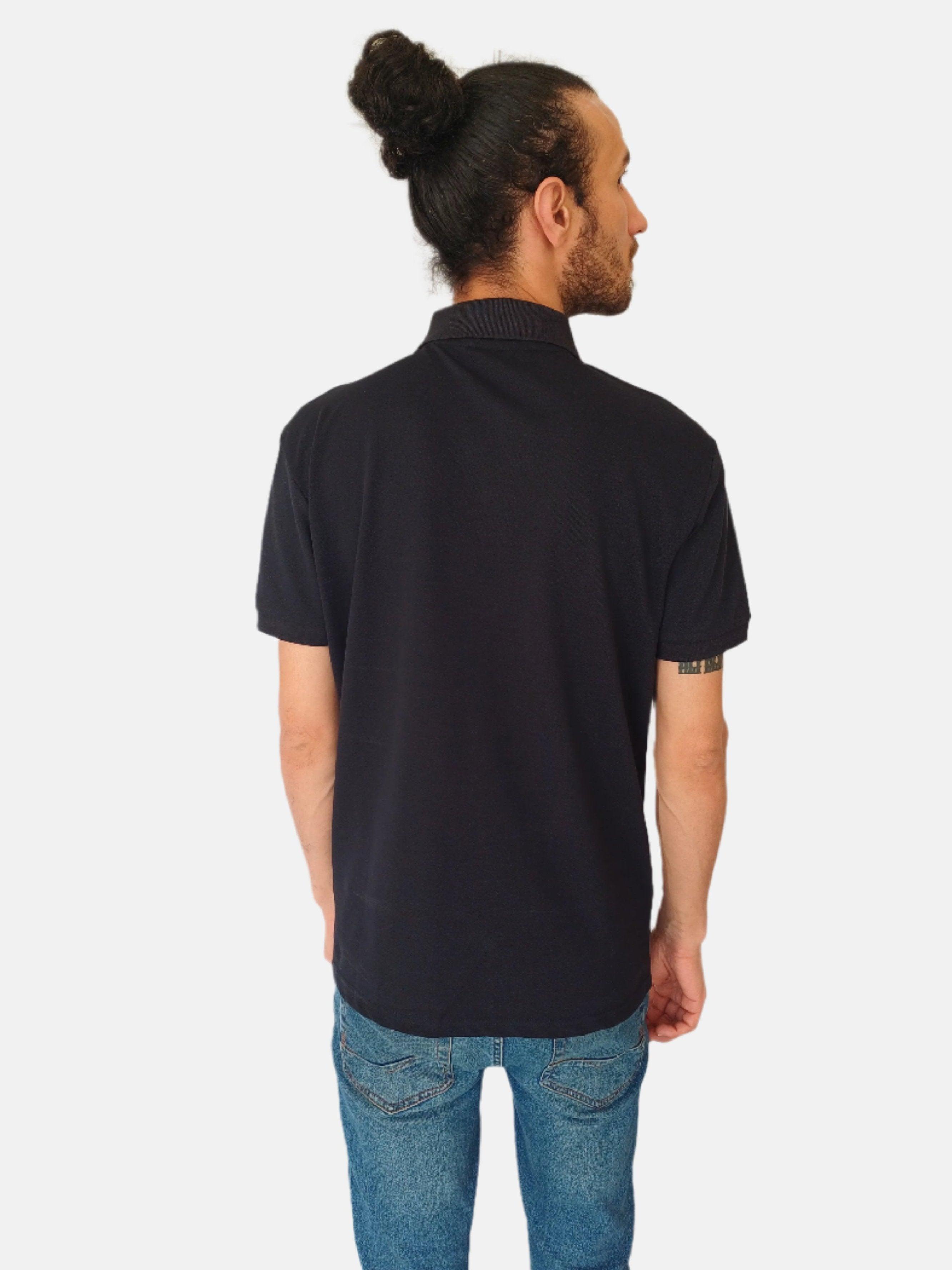 Polo bleu marine avec logo W Parley Boss 50494953