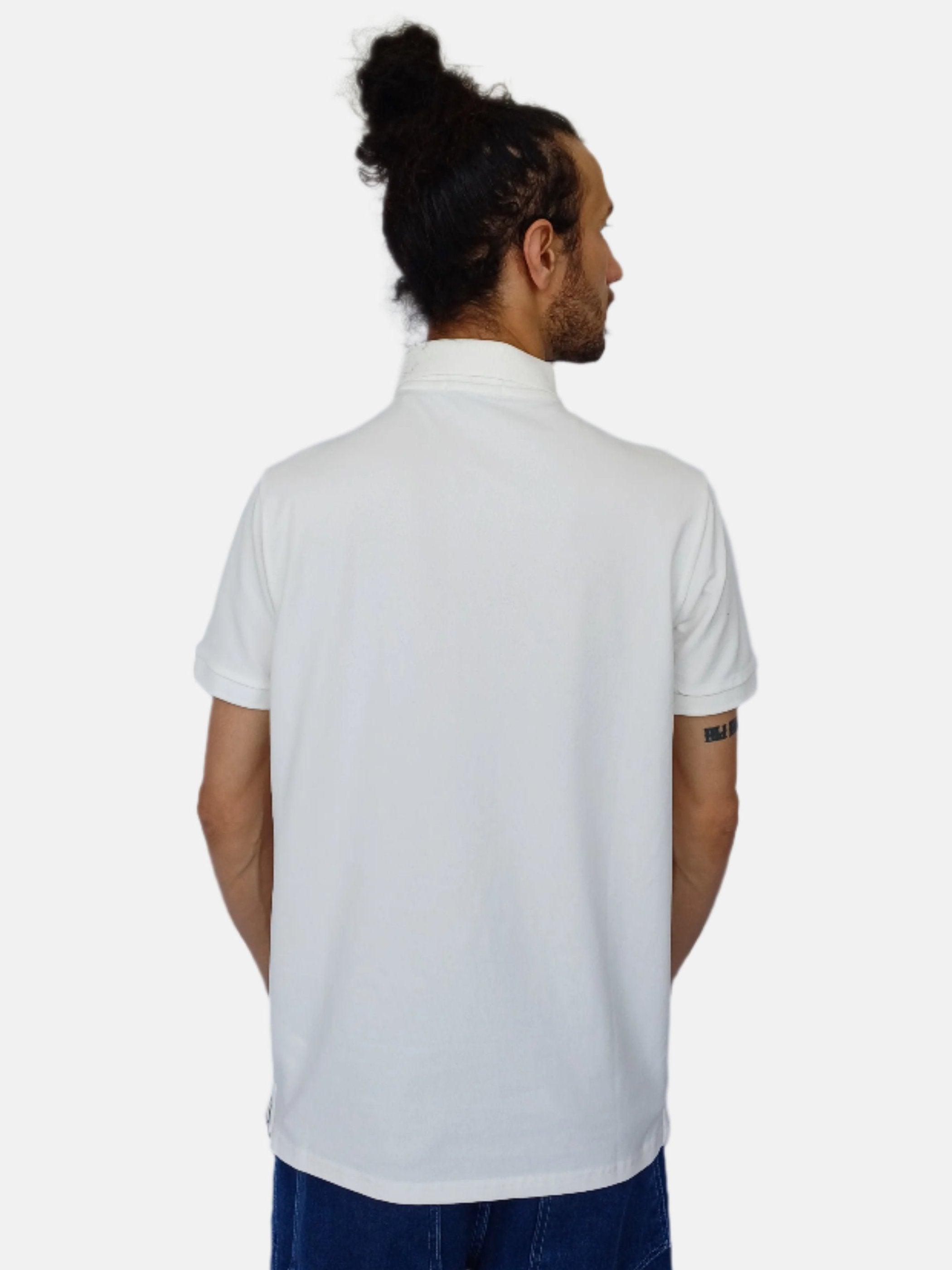 Polo blanc uni Ralph Lauren pour homme, coupe slim, petit poney