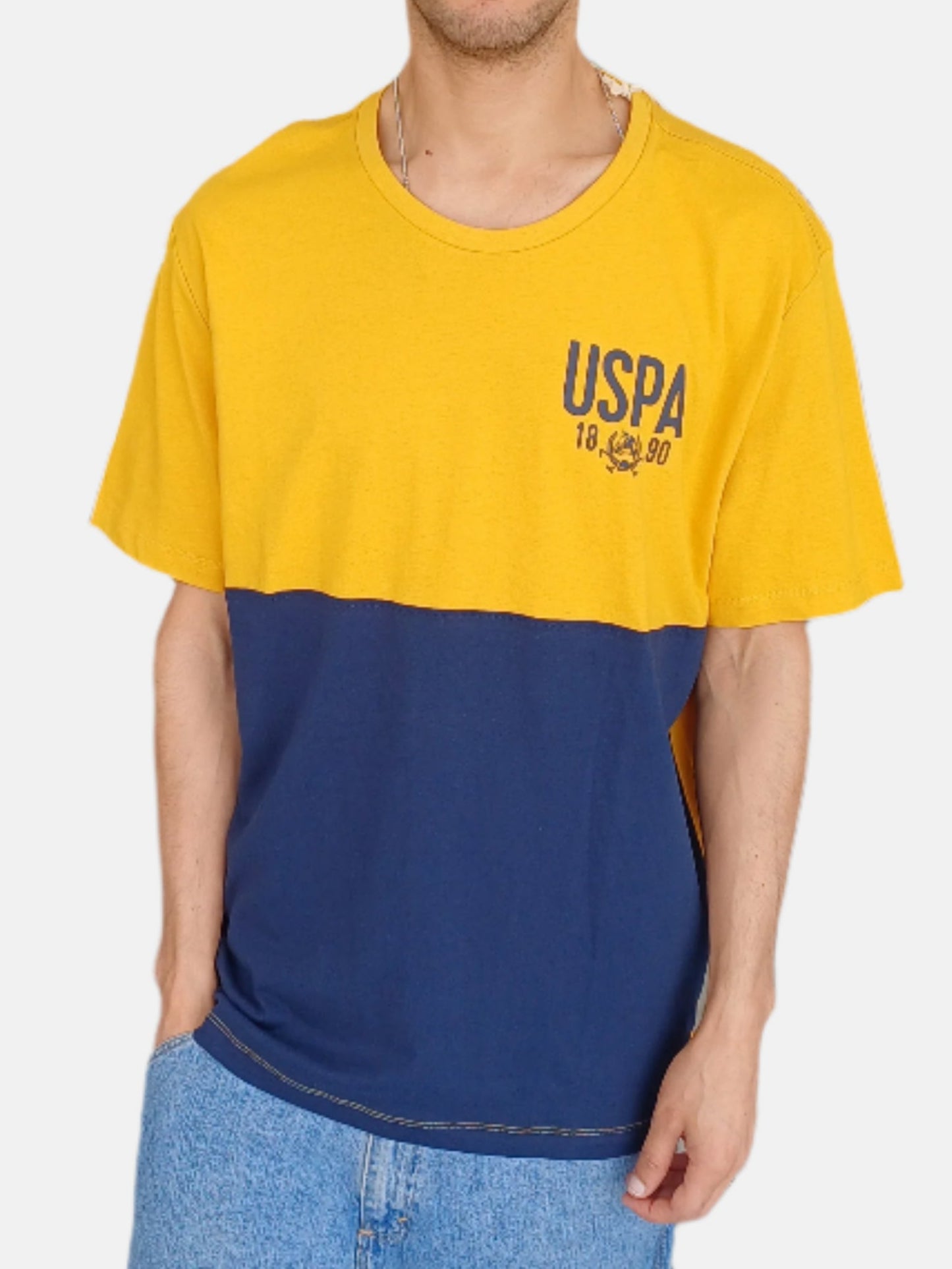 U.S. Polo Assn. Round Neck T-Shirts Blue 11