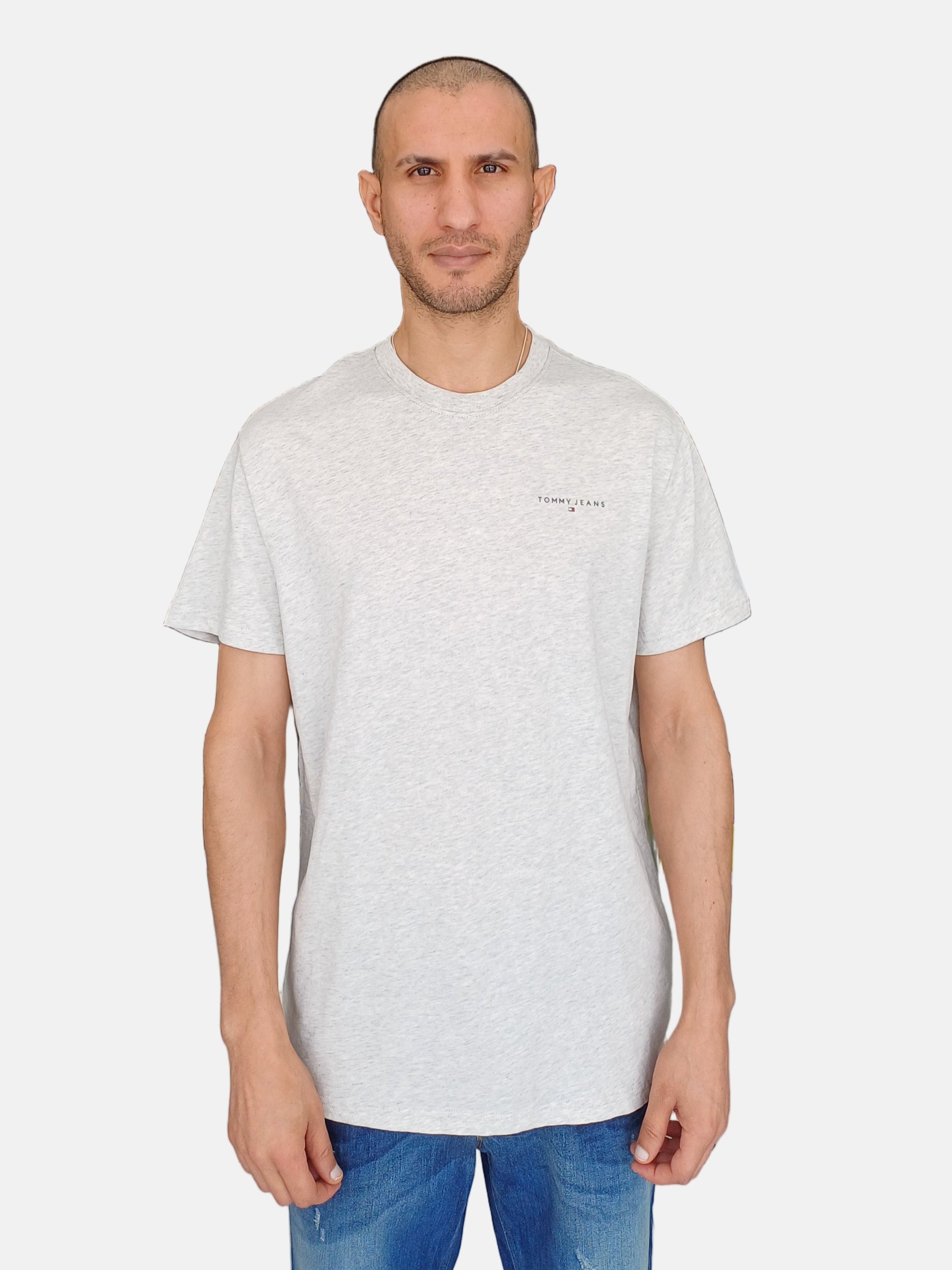 Tommy Jeans T-Shirt Round Neck Light Grey DM21780