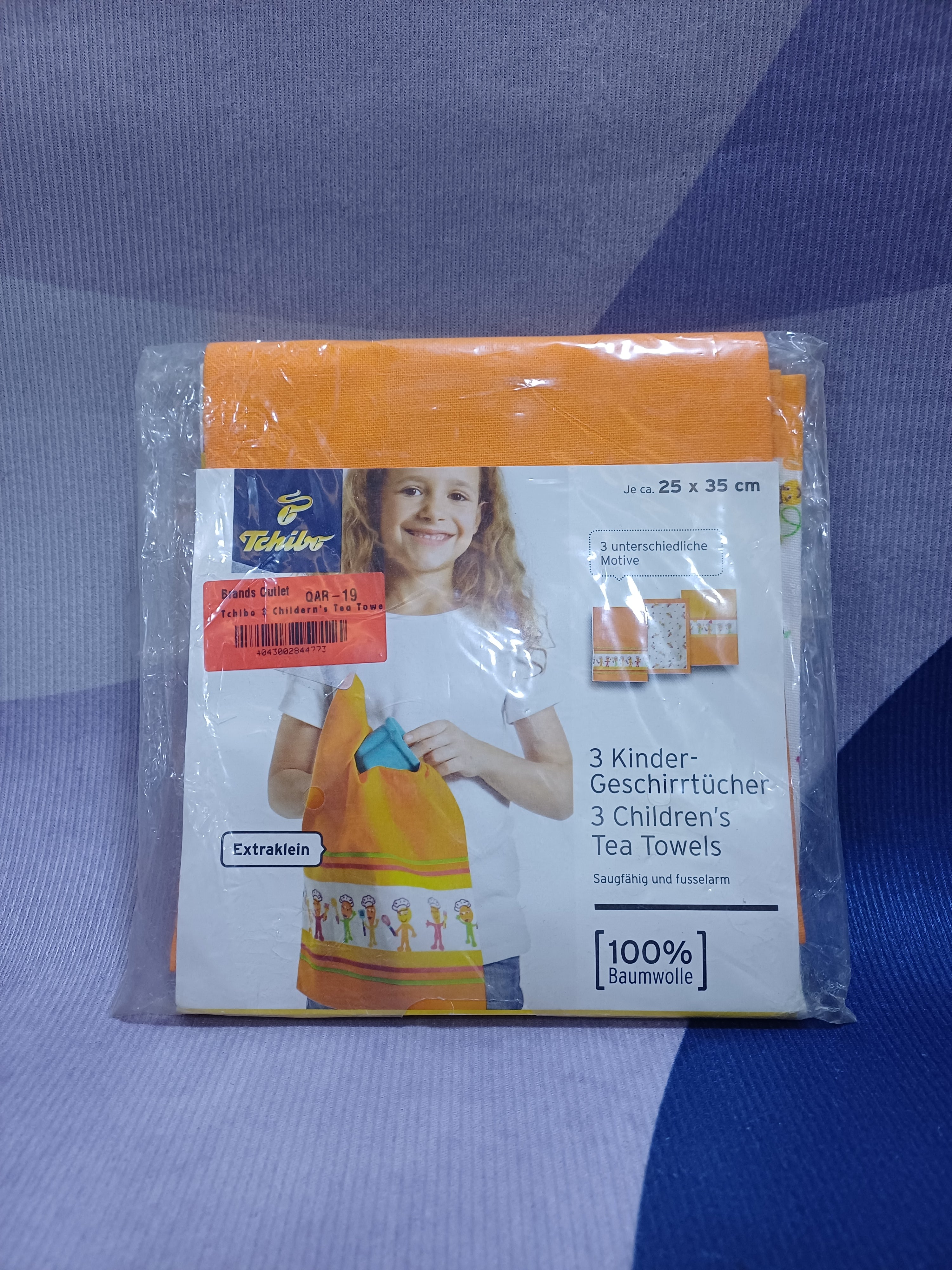 Tchibo 3 Childern's Tea Towels 25x35cm 284477