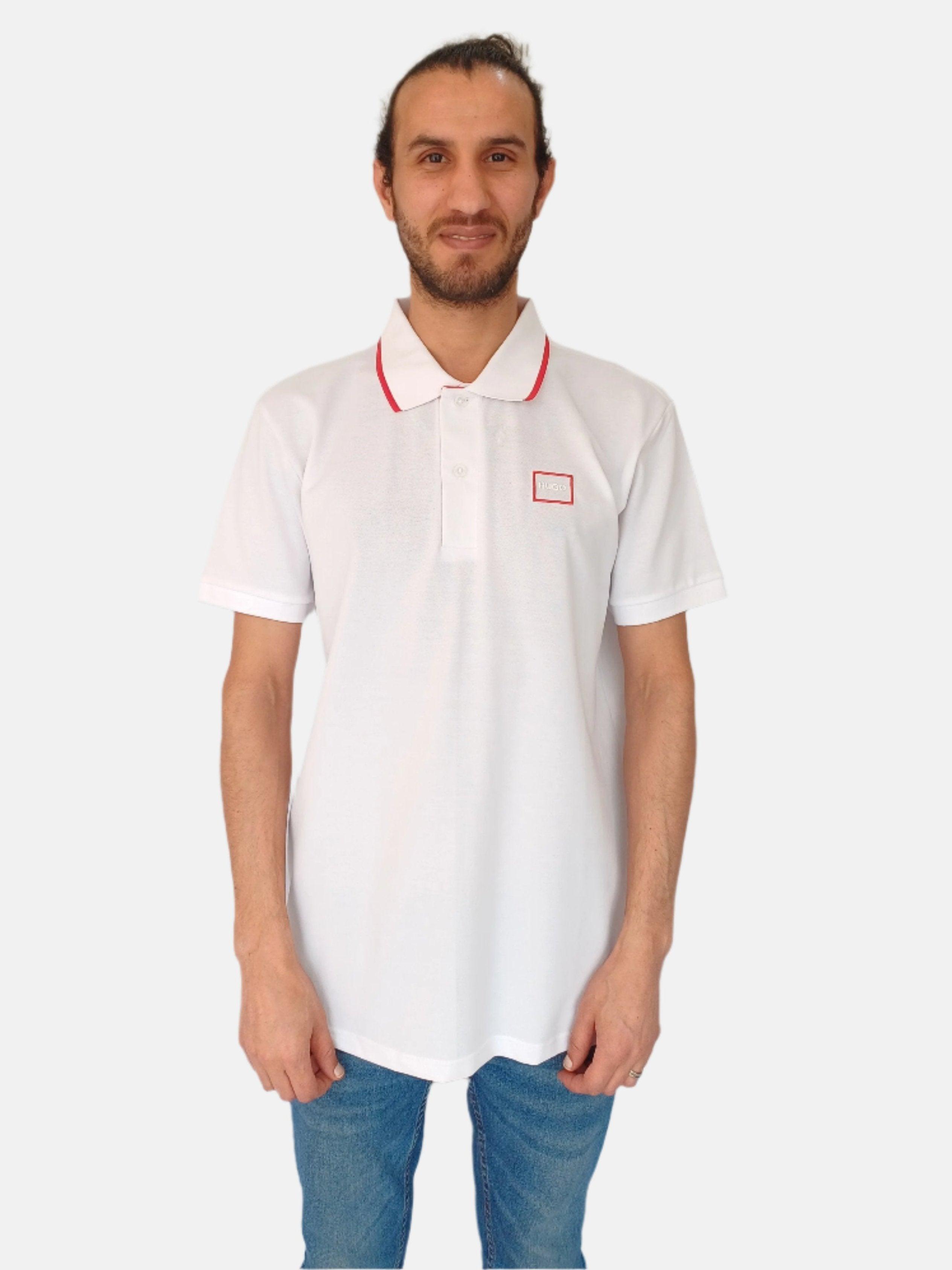 Polo Hugo Boss blanc Demlock