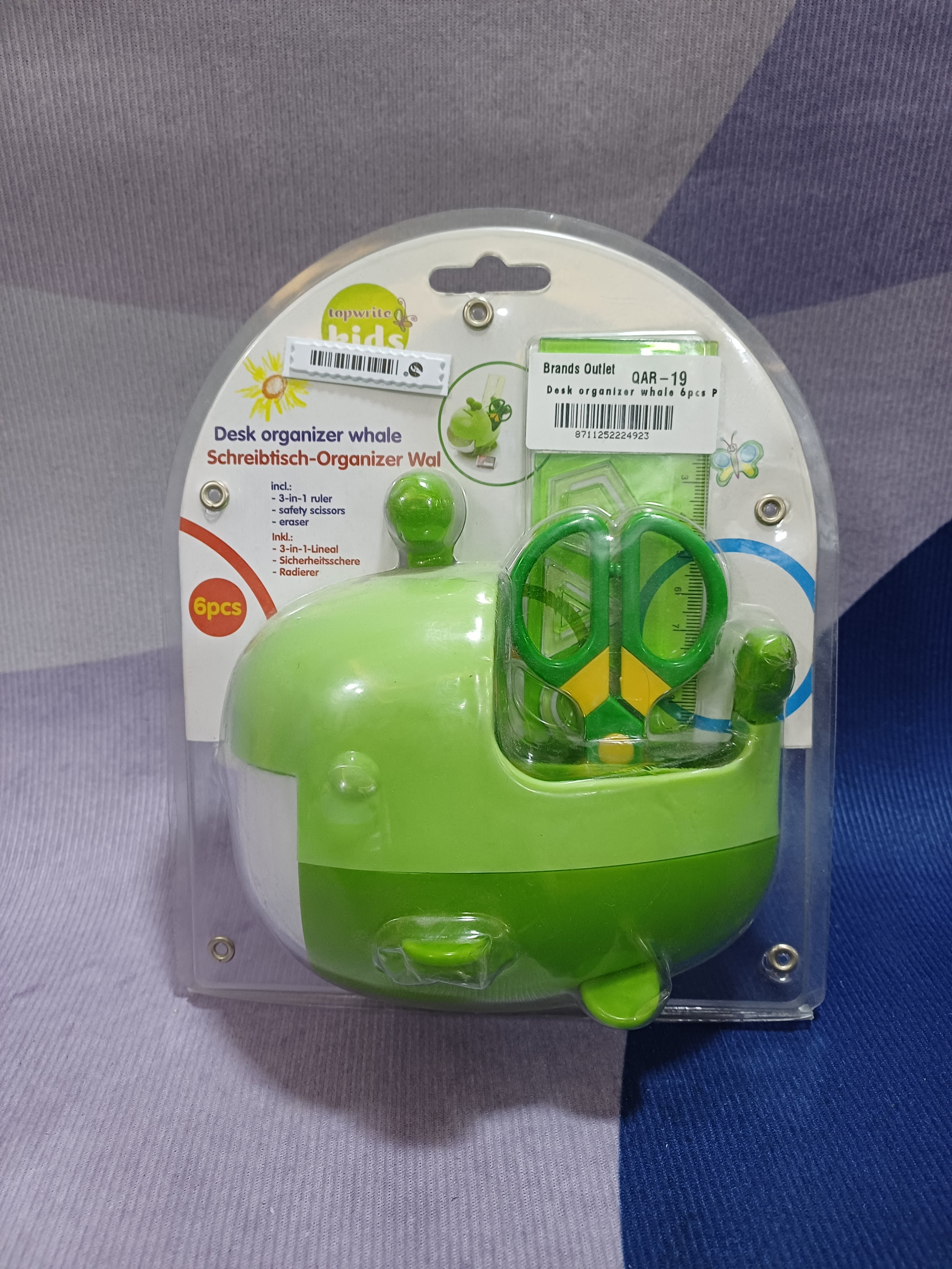 Organiseur de bureau baleine 6pcs PL