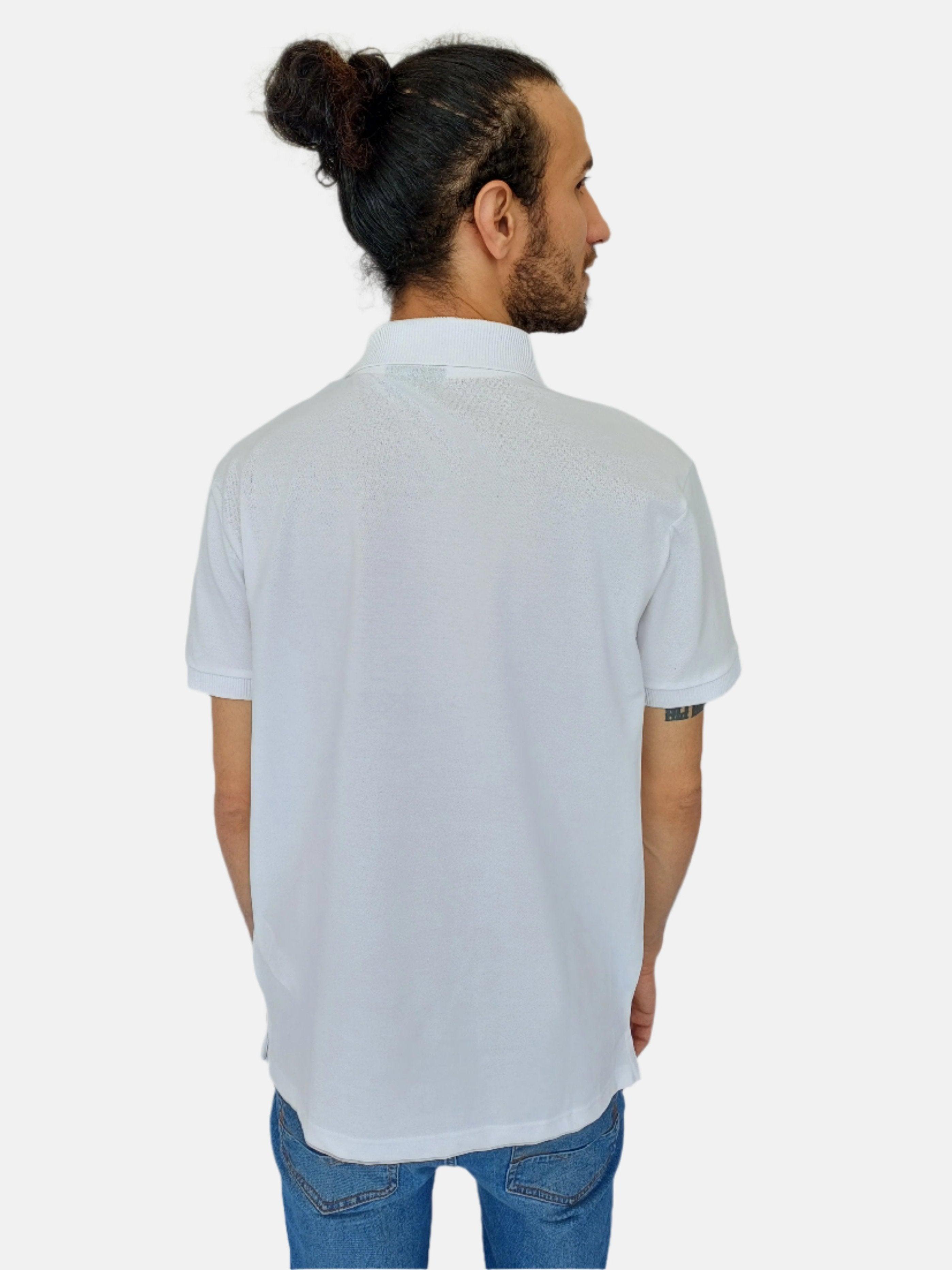 White Pavel Boss Polo T-shirt1