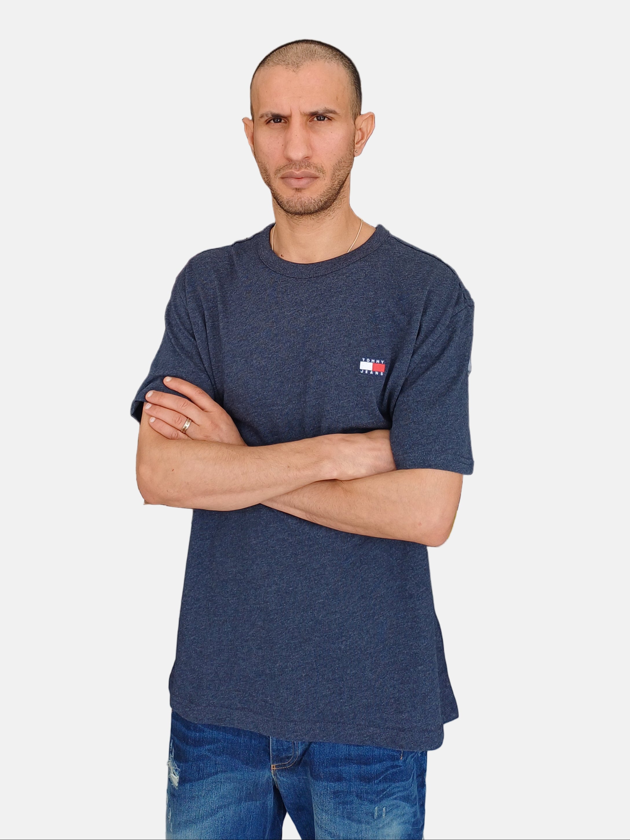 Tommy Jeans T-Shirt Round Neck Dark Blue 11082025