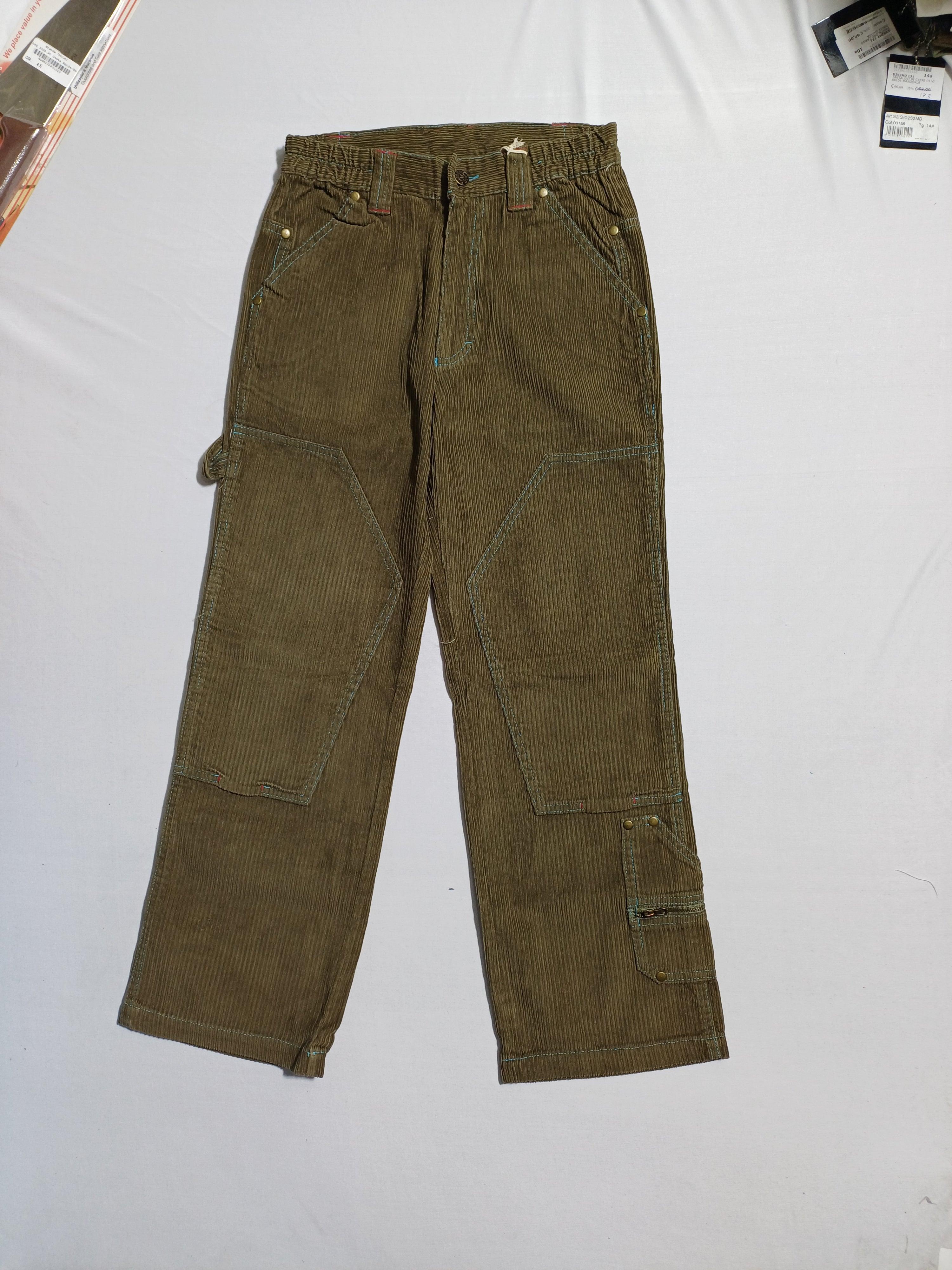 PANTALON EN VELOURS CÔTELÉ MEK BROWN-10Y GARÇON 53TBH218