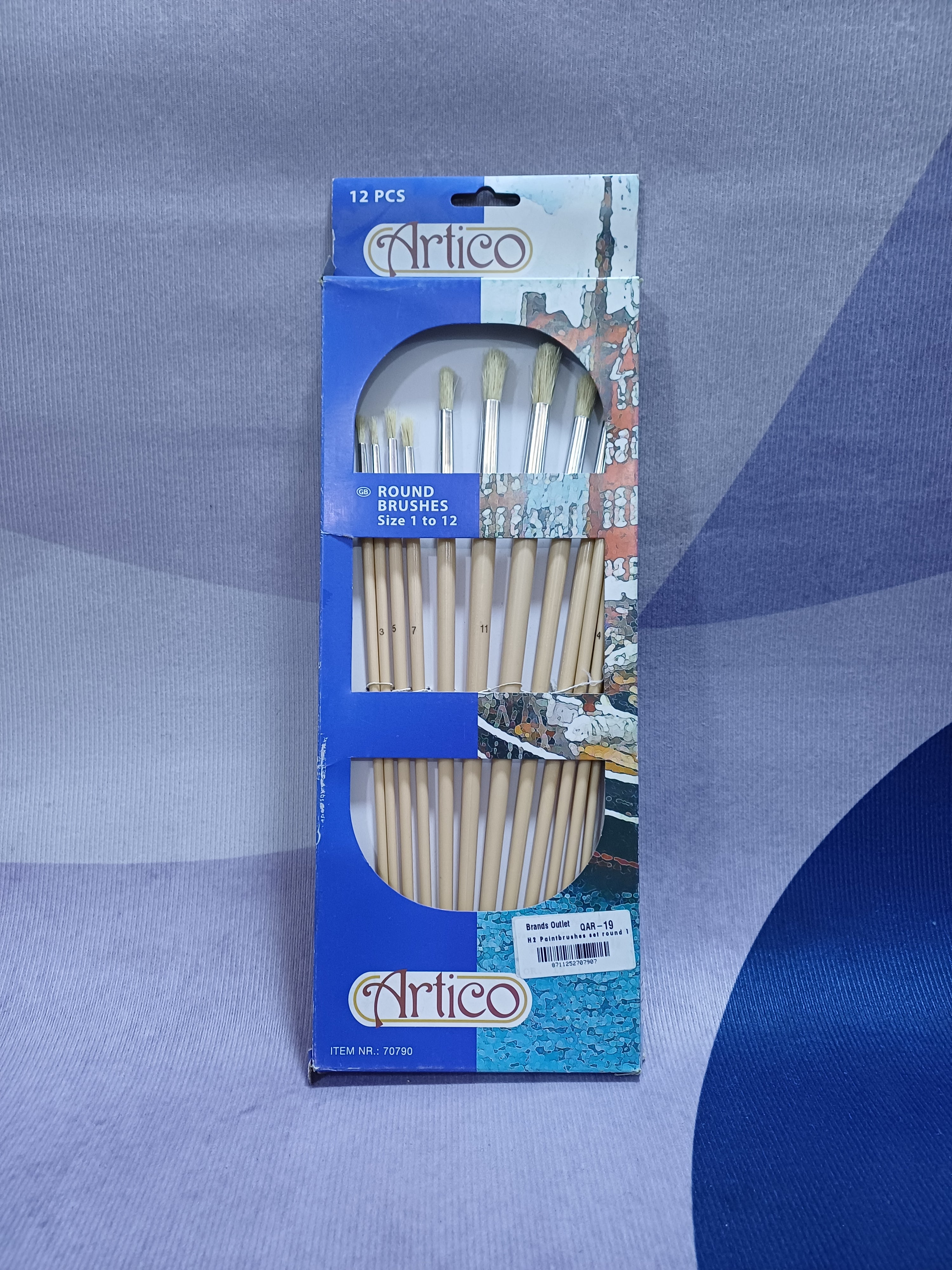 H2 Paintbrushes set round 12pcs