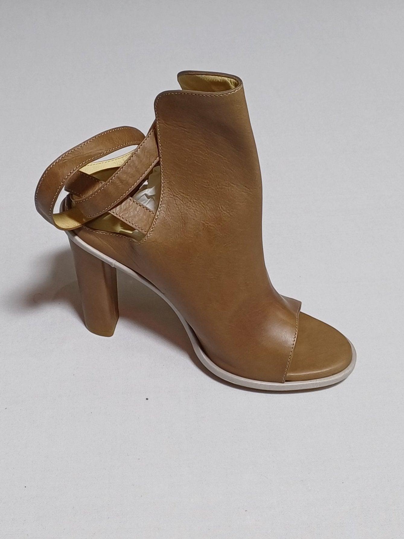 BRUNELLO CUCINELLI C2303 BOTTINES À BOUT OUVERT POUR FEMMES À TALONS HAUTS MZDRCU651