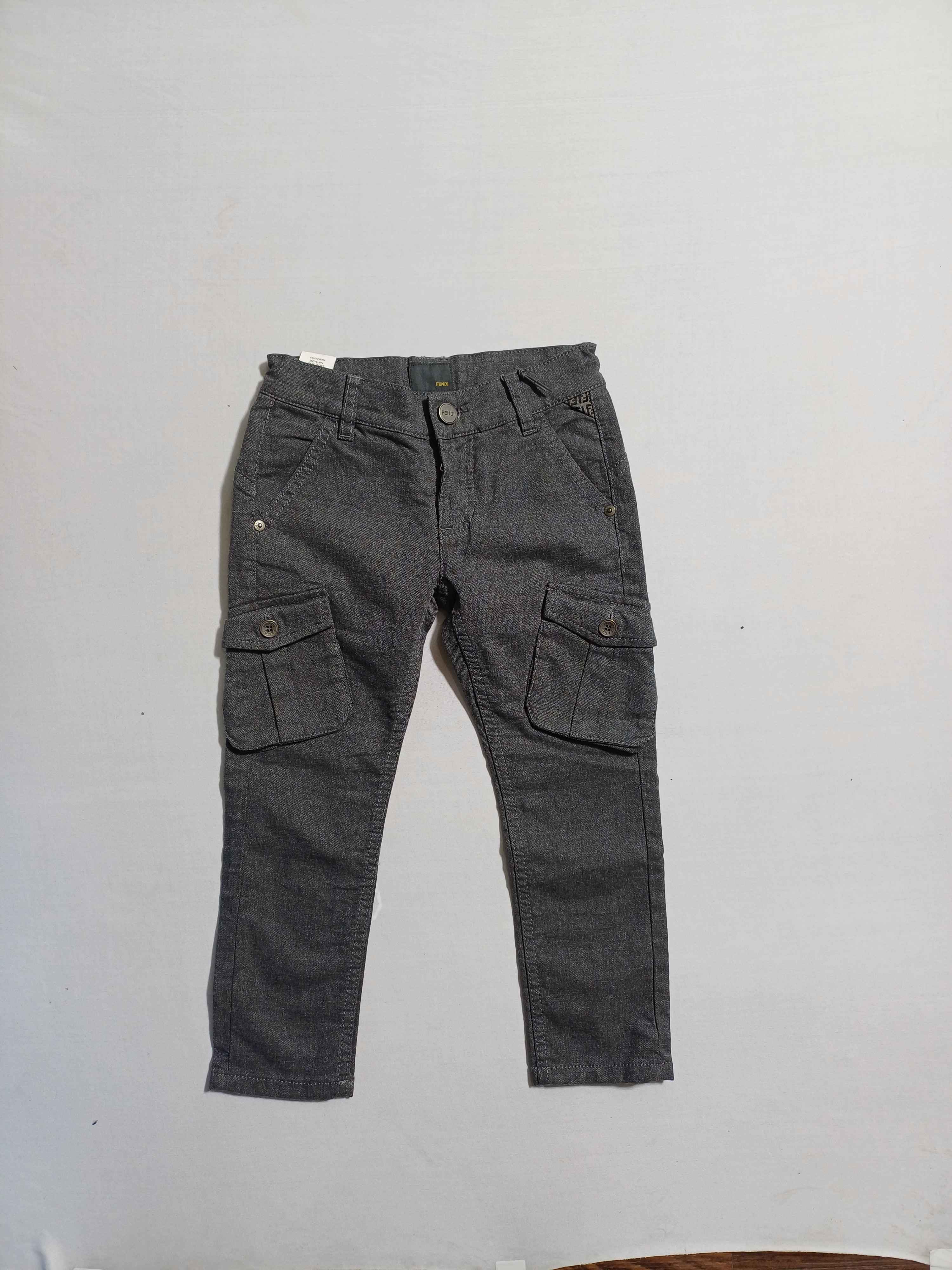 PANTALON GARÇON FENDI GRIS-4Y 5465 10037