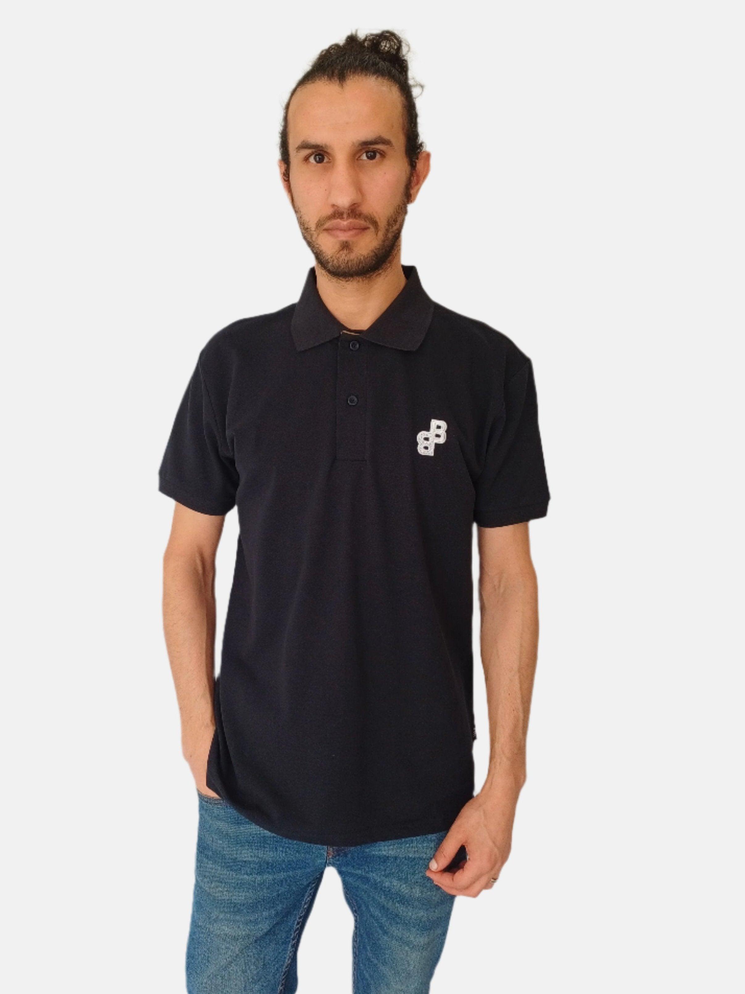 Polo bleu marine avec logo W Parley Boss 50494953