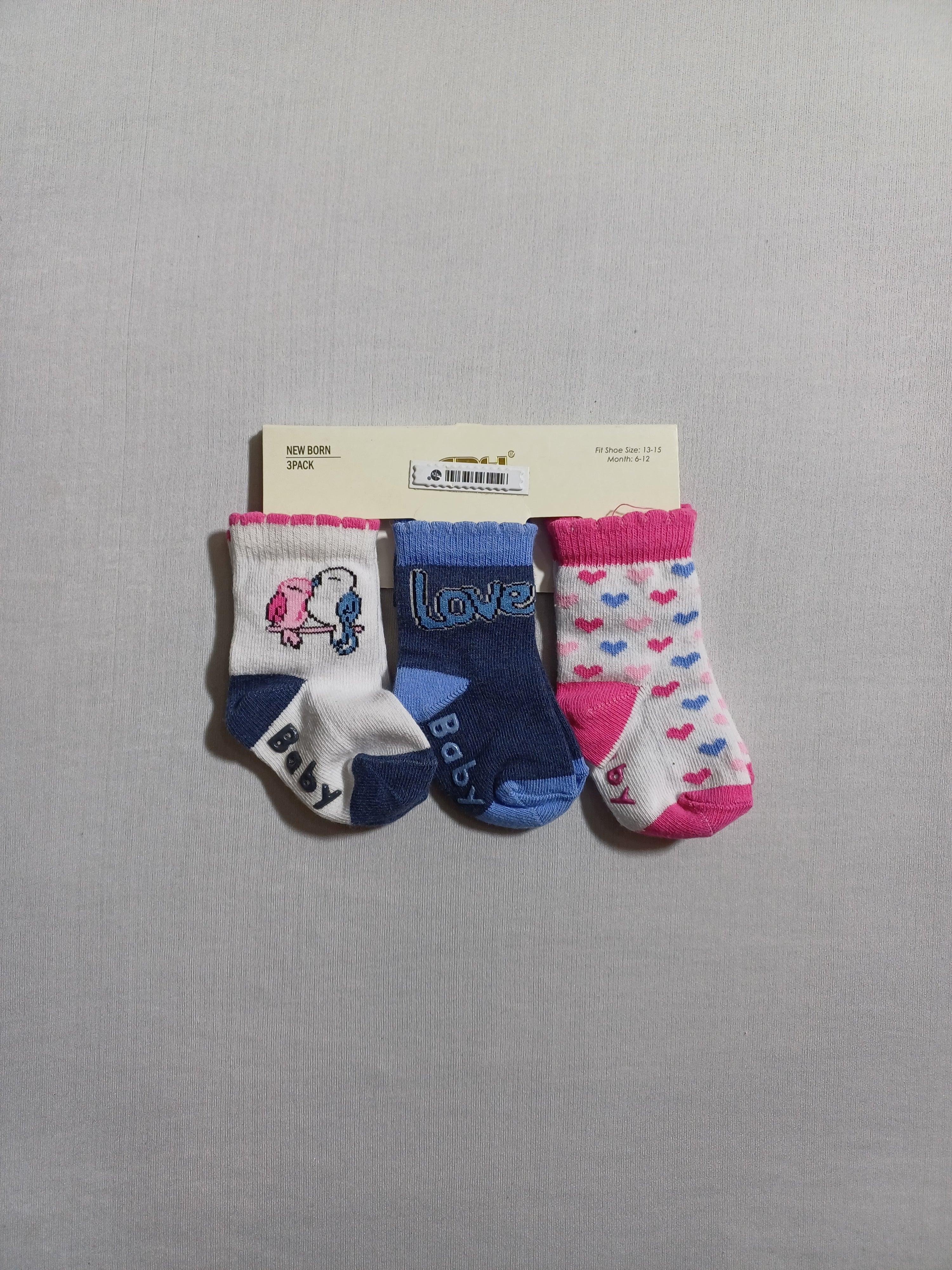 420015 Lot de 3 chaussettes pour bébé fille