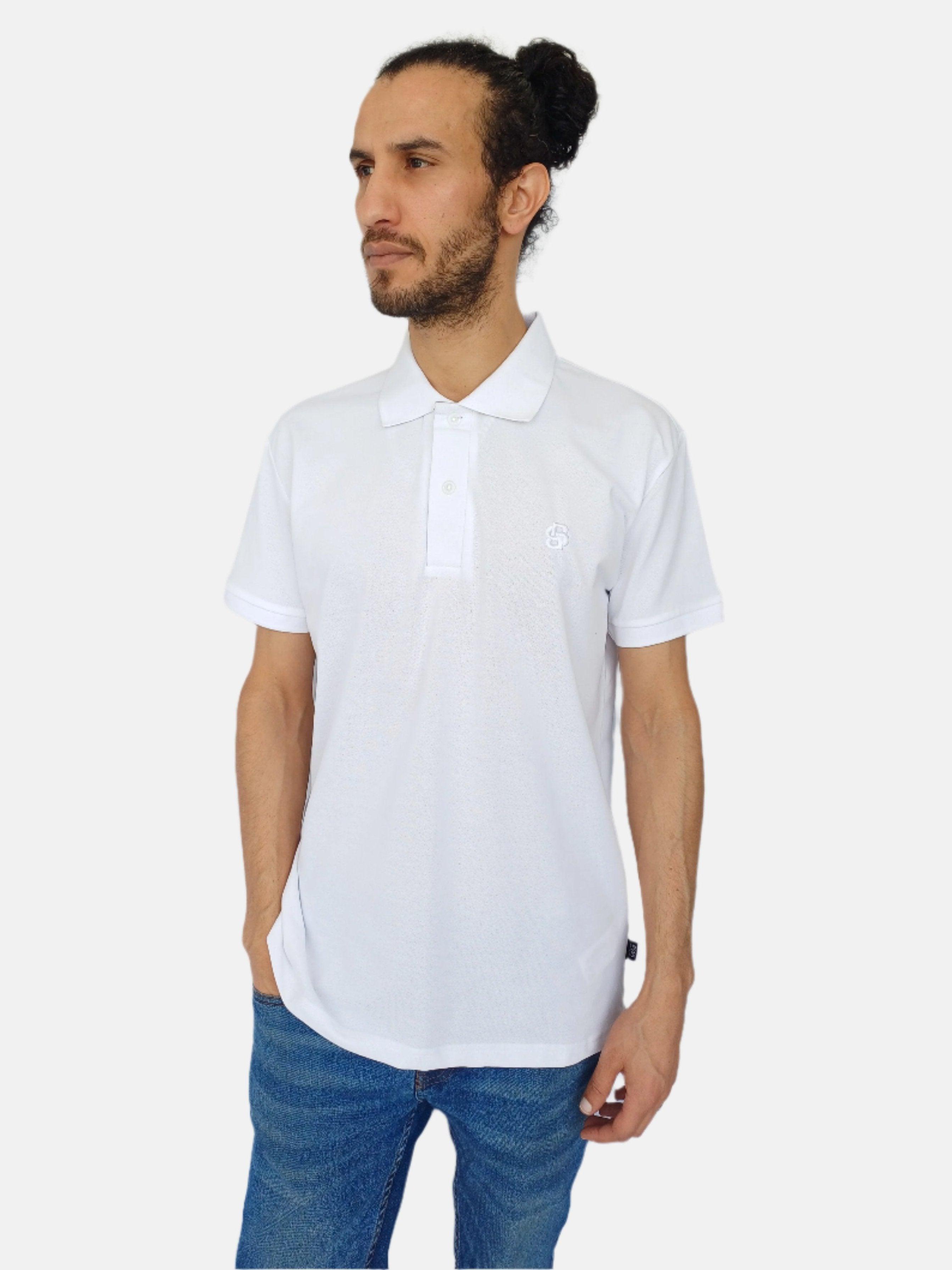 Polo blanc avec logo W Parley Boss 50494953